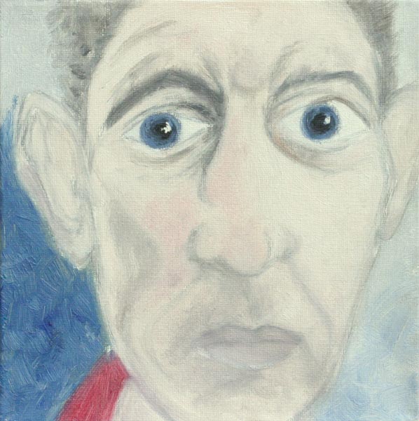 Oman elämänsä turisti  <br>öljy, 20x20 cm 