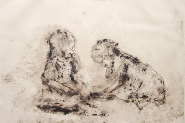 Jaettu lautanen  <br>grafiikka, kuivaneula	2010