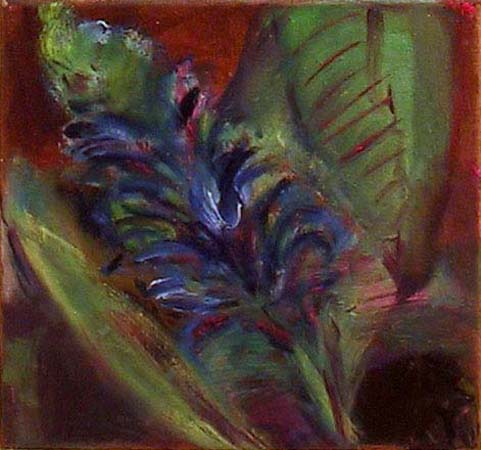 Sinivihreä  <br>öljy kankaalle, 2004 16 x 16