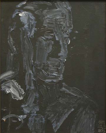 Ajattelija  <br>akryyli, 2004