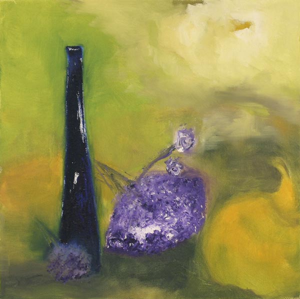 Asetelma  <br>öljy kankaalle 2006, 	29 x 29 cm
