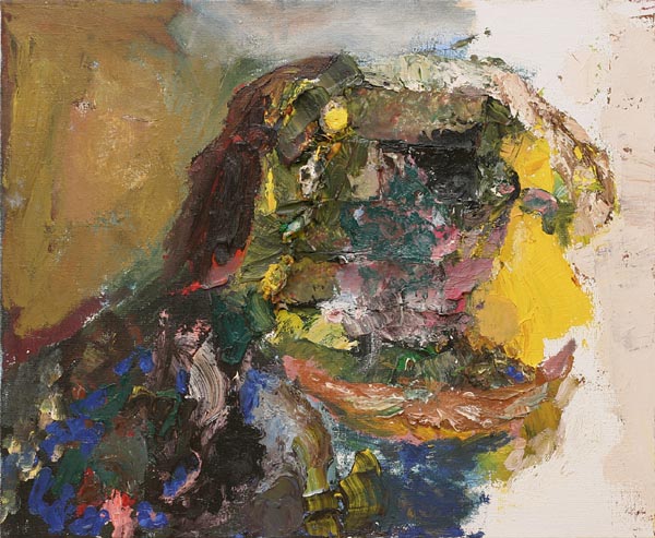 Punahuulet  <br>öljy 2006,	65 x 56 cm