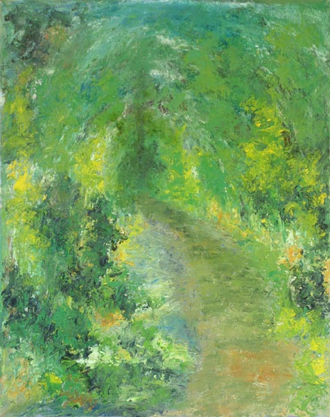 Polun pää  <br>öljy 2005, 		81 x 90 cm