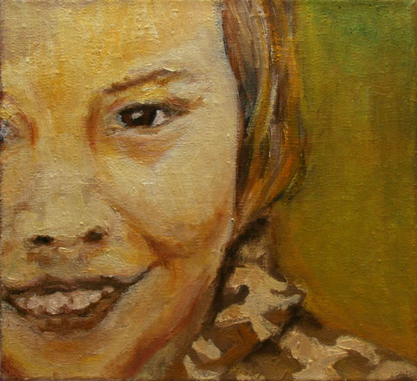 Kasvokuva I  <br>öljy kankaalle 		2007