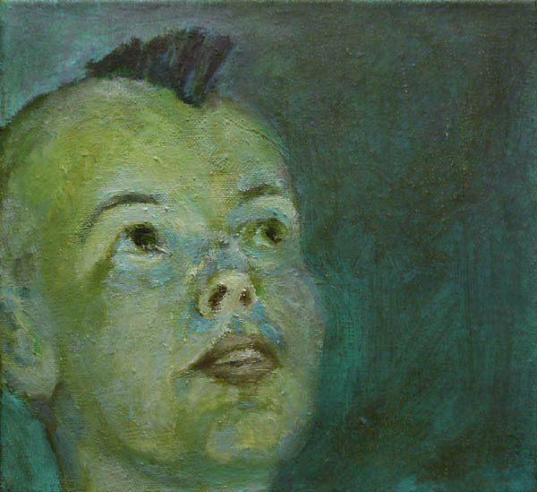 Kasvokuva II  <br>öljy kankaalle 		2007