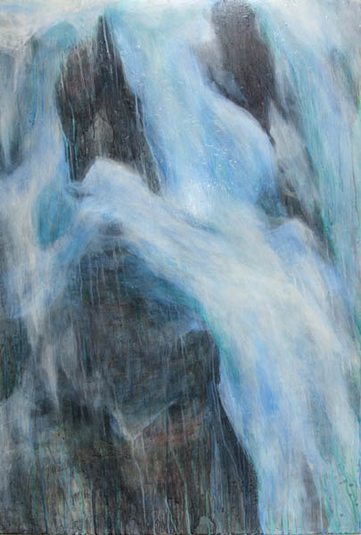 Pysähtynyt  <br>122x82 	akryyli, 2009