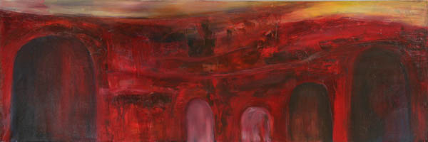 Petra  <br>öljy 2009, 	115 x 40 cm