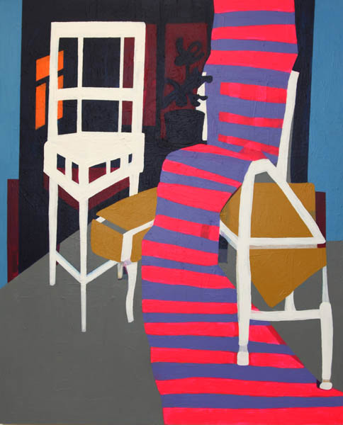 Sometimes when I am sitting alone I  <br>akryyli 2010, 122x100cm