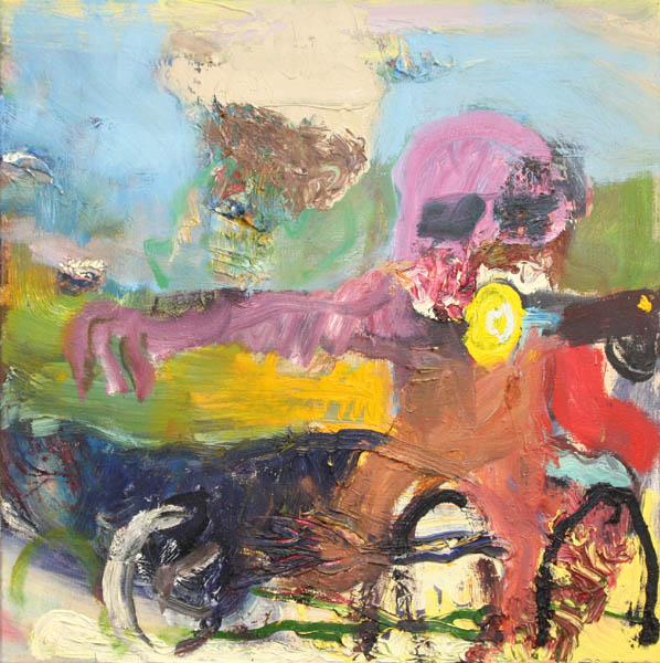 Ensimönkijä  <br>	öljy 2012, 65x65cm