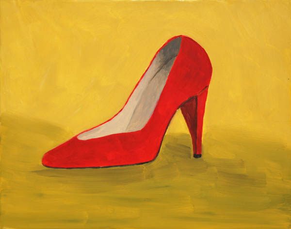 Punainen korkokenkä  <br>öljy 2012