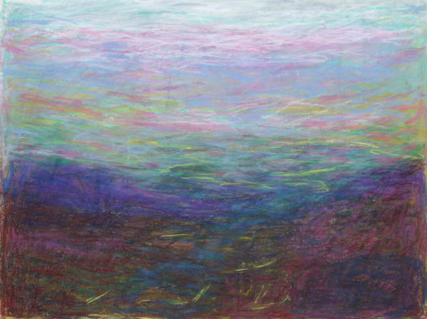 Aamu värimerellä  <br>pastelli 2011