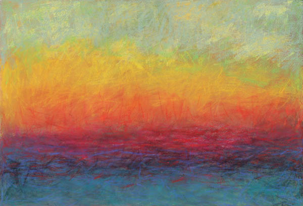 Oranssi juhlii II  <br>pastelli 2011