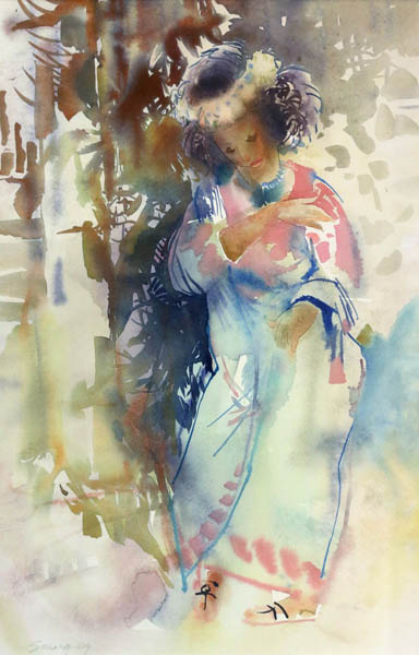 Amneris<br>  akvarelli 2004